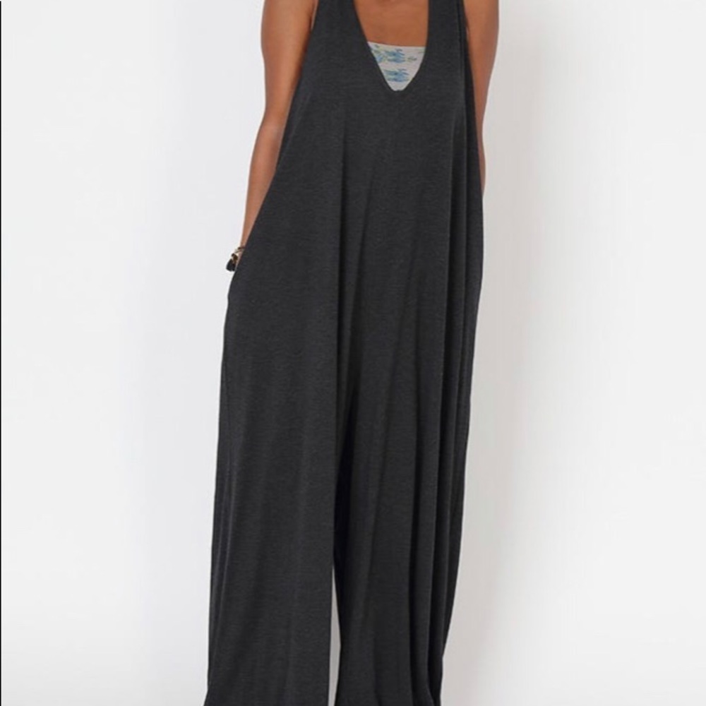 *ISO* Natural Life One Size Knit Jumpsuit - Picture 3 of 4